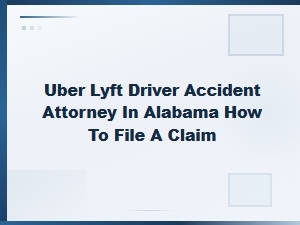 Filing an Uber or Lyft Accident Claim in Alabama